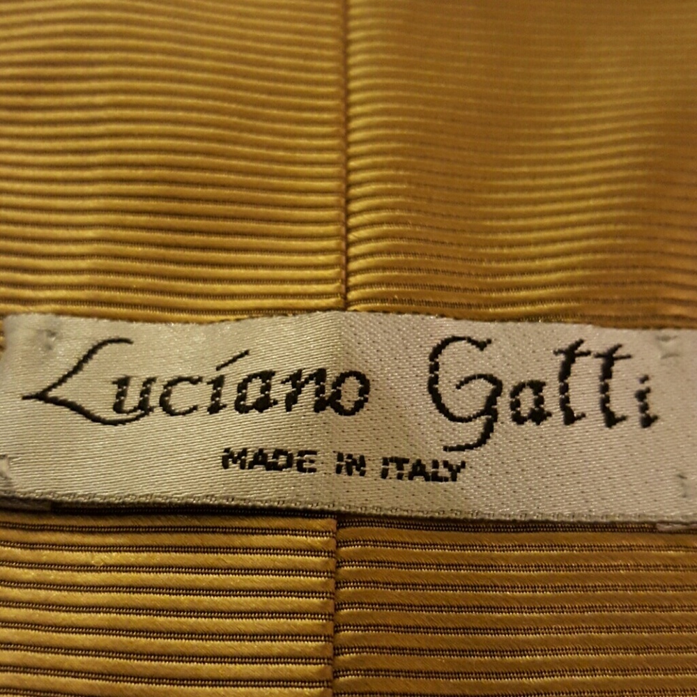 Luciano Gatti Gold Silk Tie